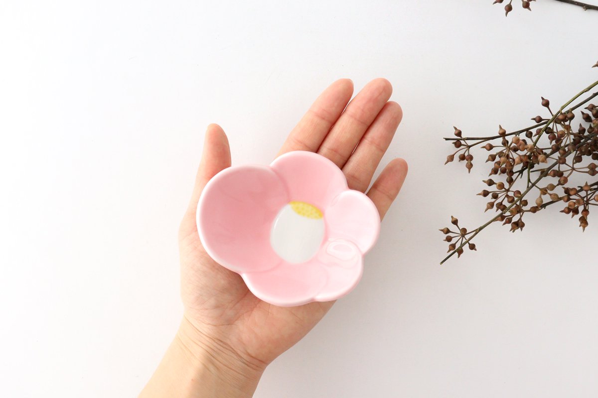 Small Plate Pink Camellia | Arita Ware