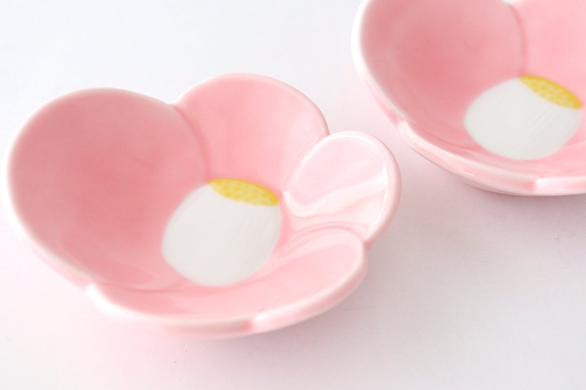 Small Plate Pink Camellia | Arita Ware