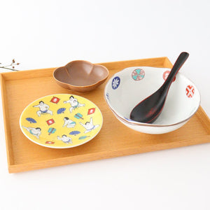 Seikou Kiln Lucky Small Plate Sumo｜Kutani Ware