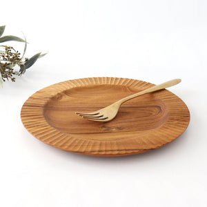 Rim Plate natural wood L