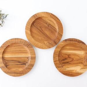 Rim Plate natural wood L