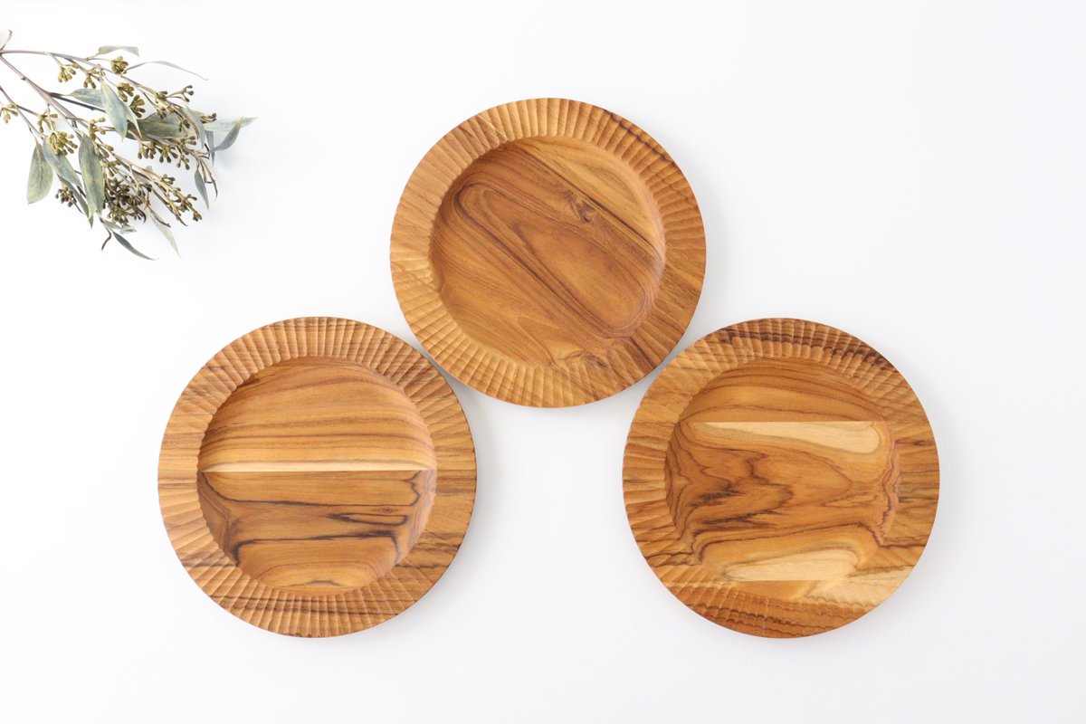 Rim Plate natural wood L