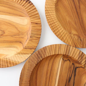 Rim Plate natural wood L