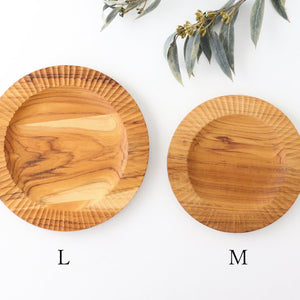 Rim Plate natural wood L