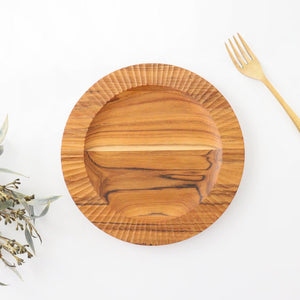 Rim Plate natural wood L