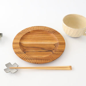 Rim Plate natural wood L