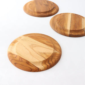 Rim Plate natural wood L