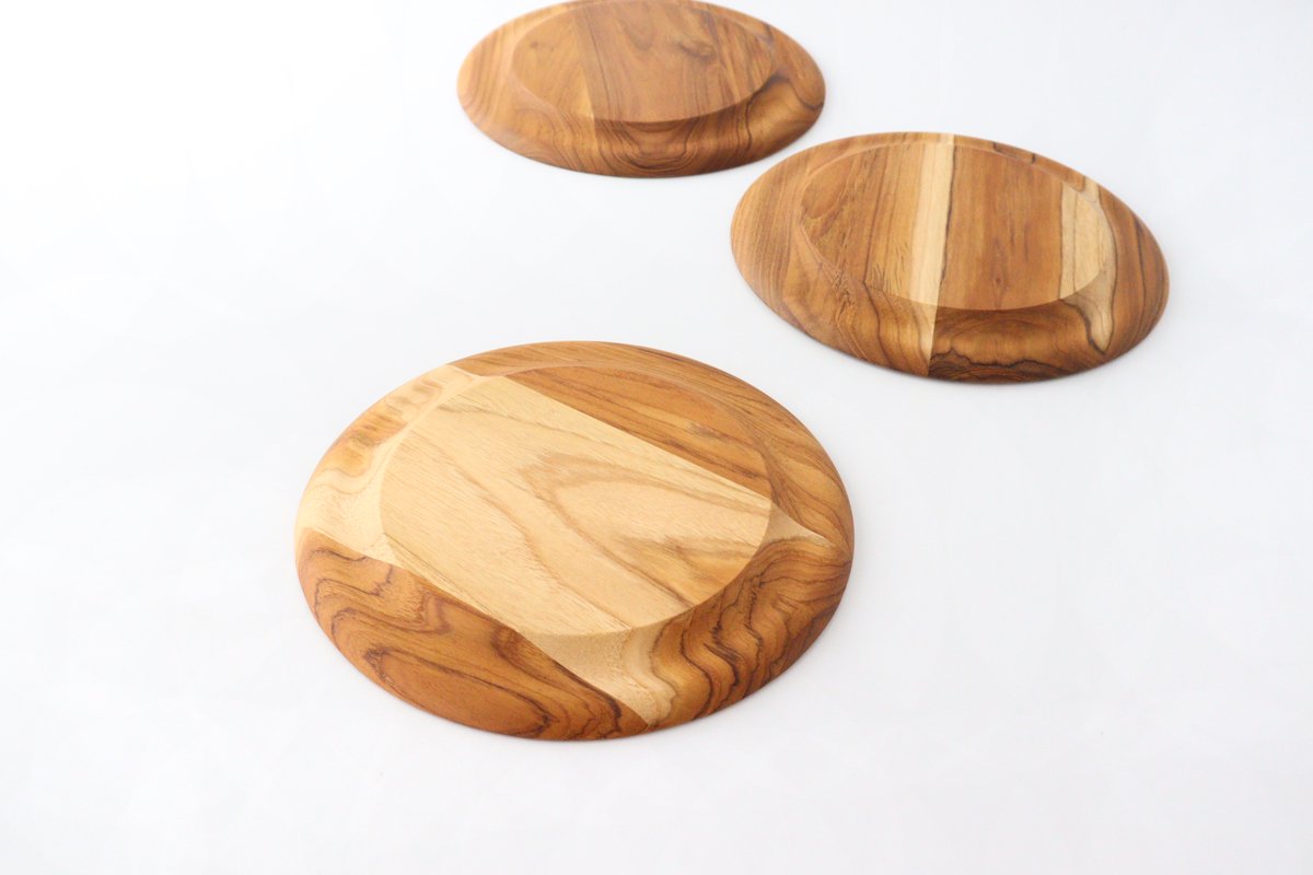 Rim Plate natural wood L