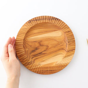 Rim Plate natural wood L