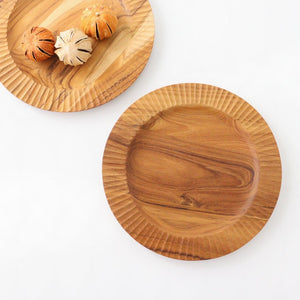 Rim Plate natural wood L