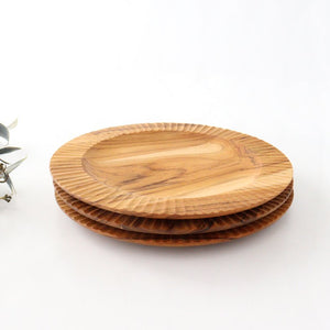 Rim Plate natural wood L