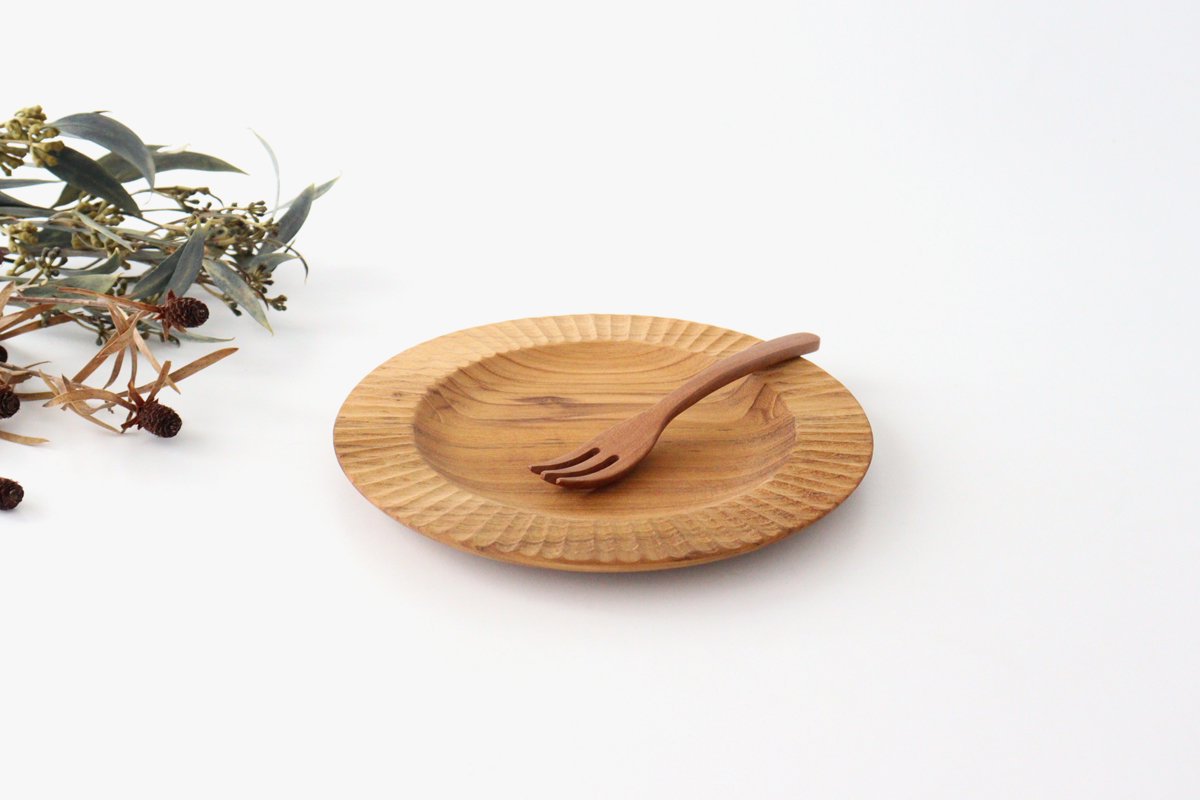 Rim Plate natural wood M