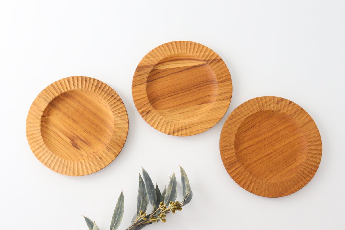 Rim Plate natural wood M