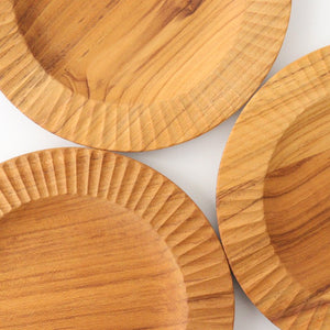 Rim Plate natural wood M