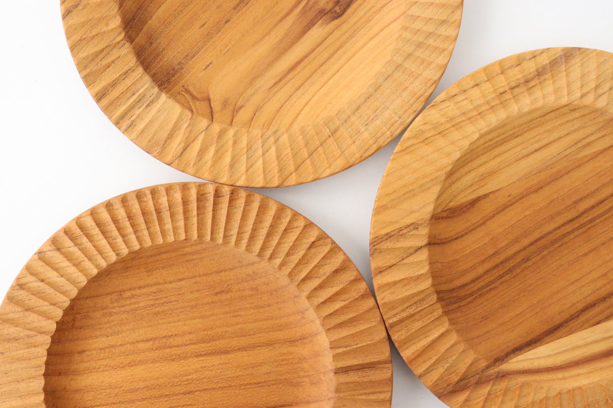 Rim Plate natural wood M