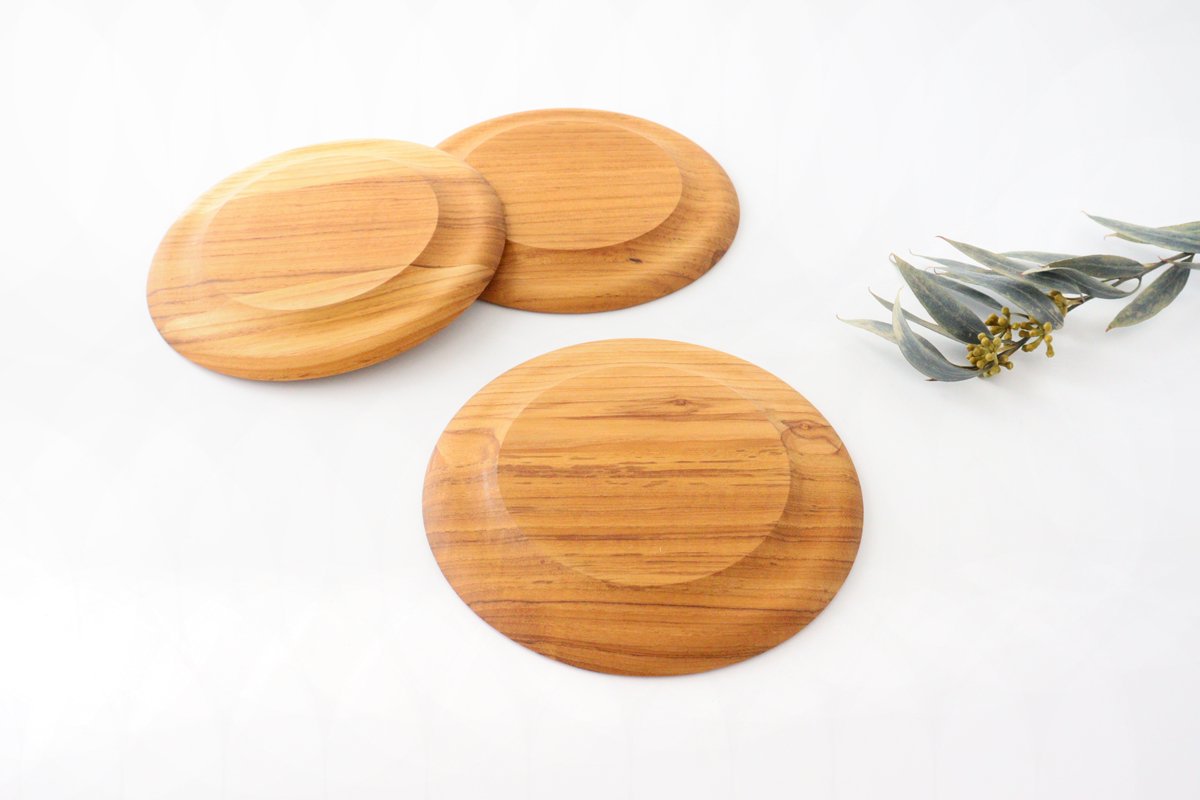 Rim Plate natural wood M