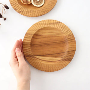 Rim Plate natural wood M