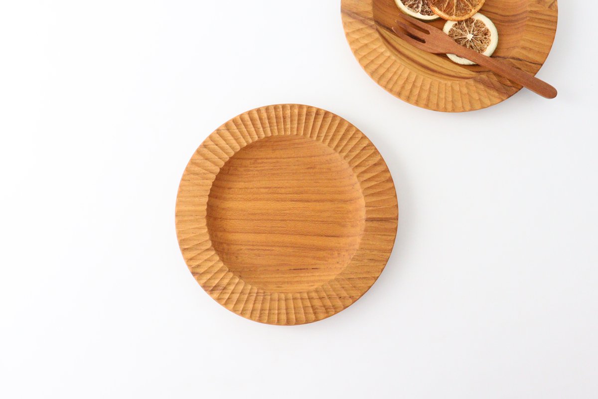 Rim Plate natural wood M