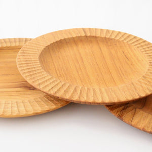 Rim Plate natural wood M