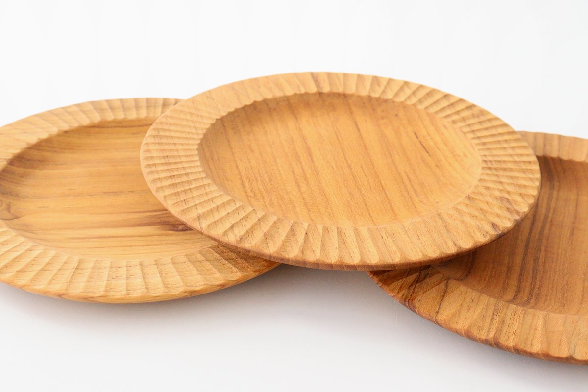 Rim Plate natural wood M