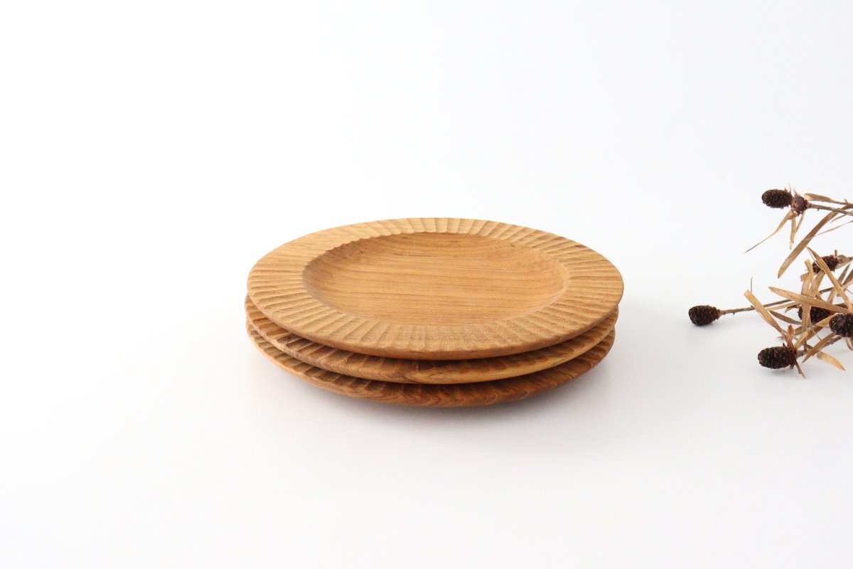 Rim Plate natural wood M