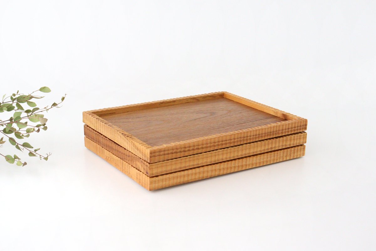 Stack Tray Obon M natural wood