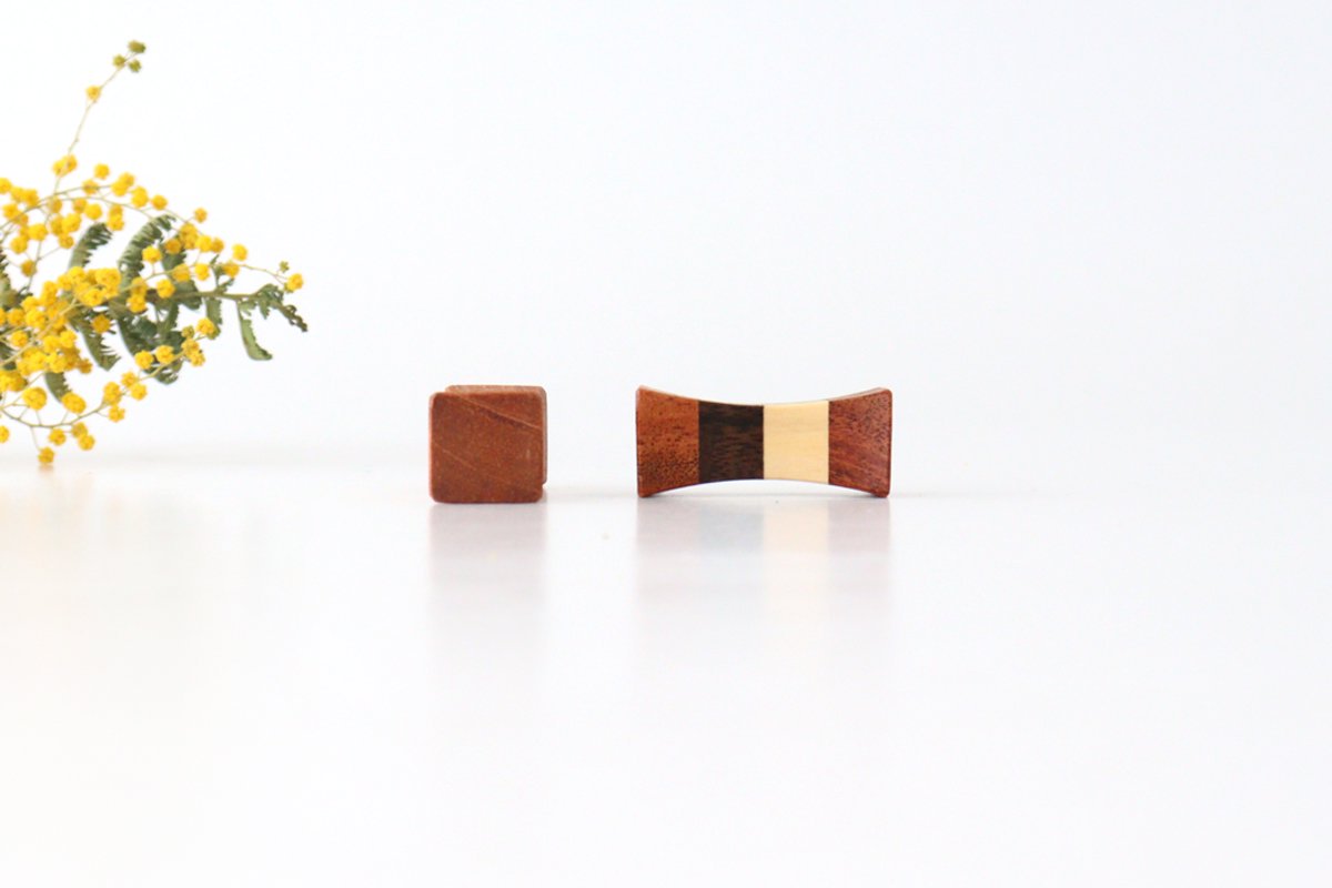 Chopstick Rest 1 Yosegi natural wood | Hashioki