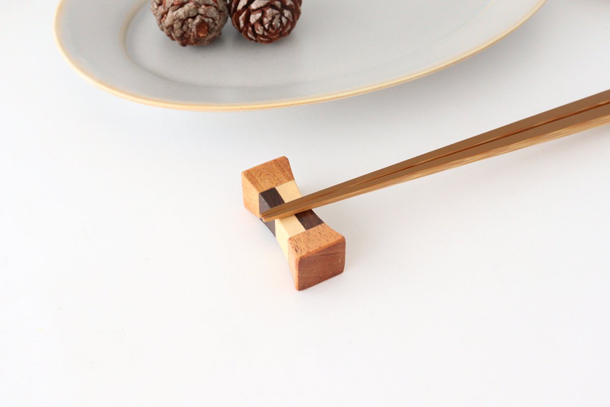 Chopstick Rest 1 Yosegi natural wood | Hashioki