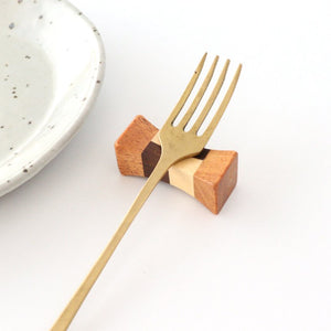 Chopstick Rest 1 Yosegi natural wood | Hashioki