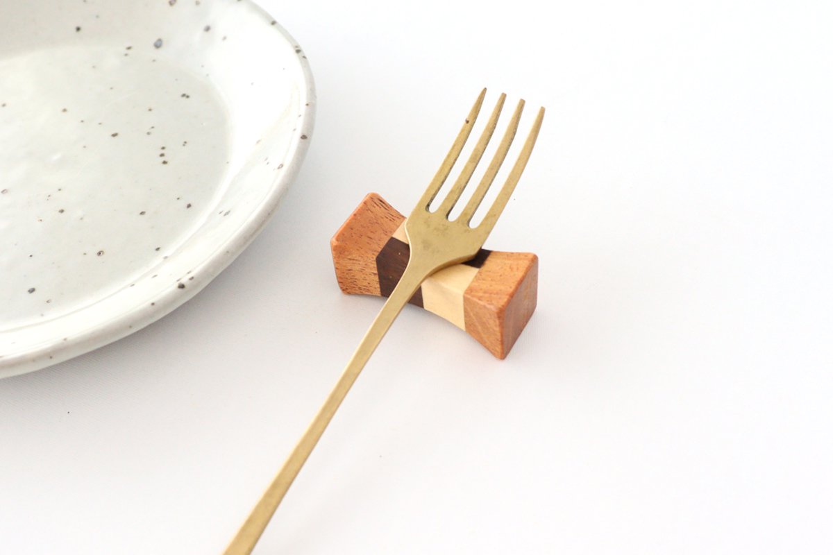 Chopstick Rest 1 Yosegi natural wood | Hashioki