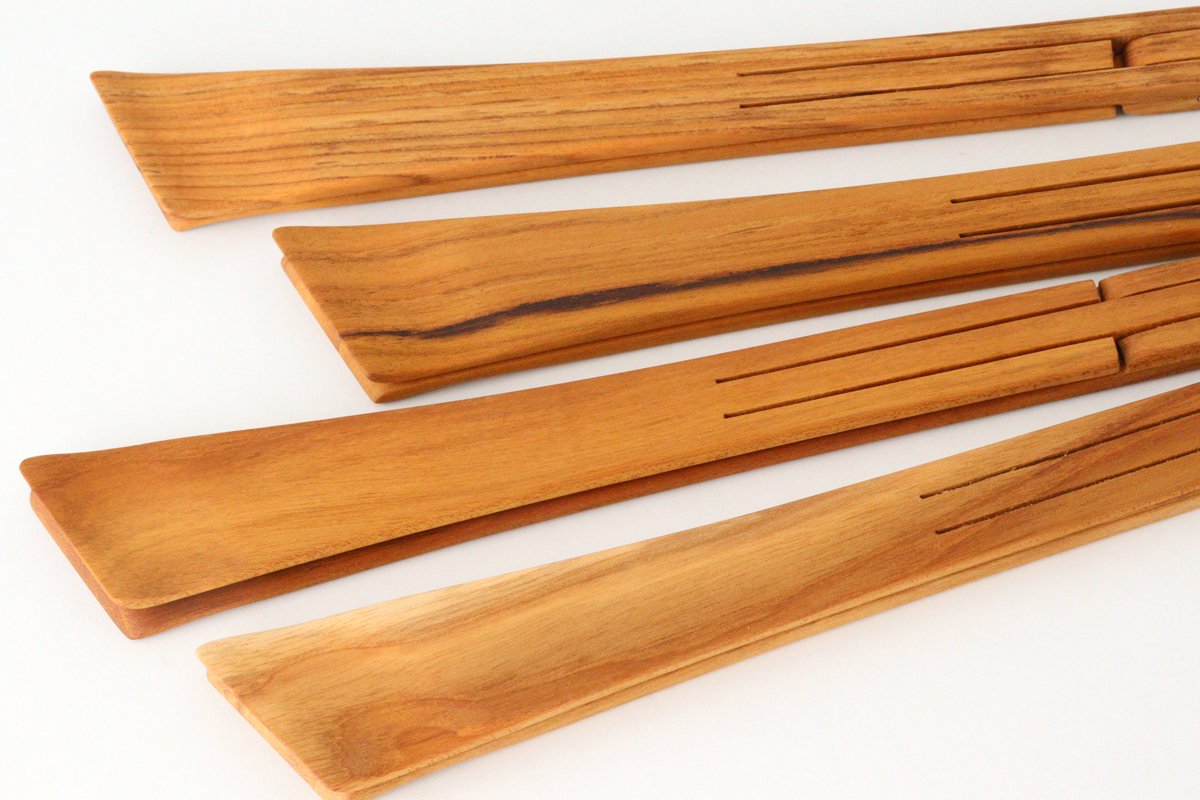 Tongs M natural wood