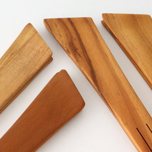 Tongs M natural wood