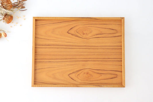 Stack Tray Obon XL natural wood-TOP