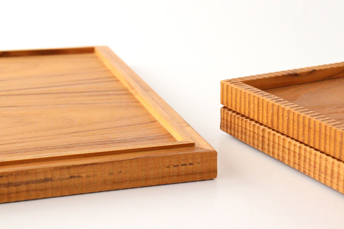 Stack Tray Obon XL natural wood