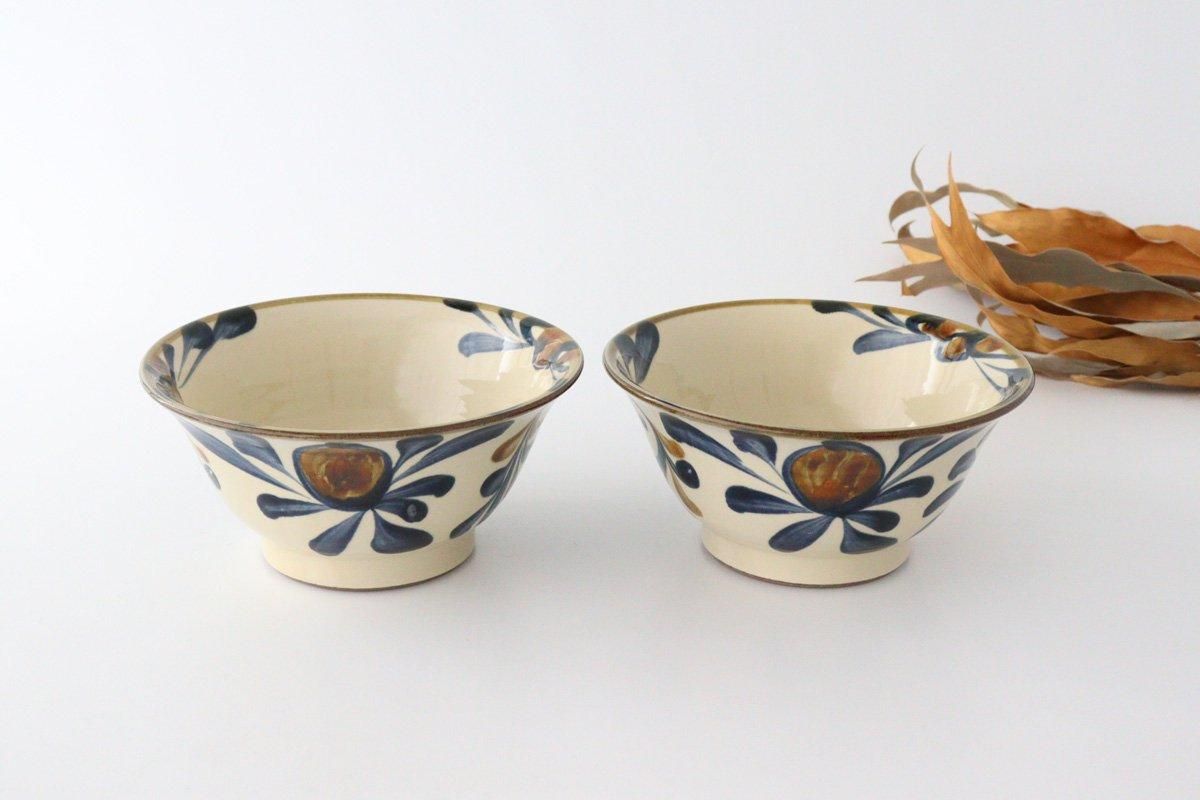 Toshin Kiln Ramen Bowl Blue Arabesque | Tsuboya Ware Yachimun