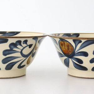 Toshin Kiln Ramen Bowl Blue Arabesque | Tsuboya Ware Yachimun