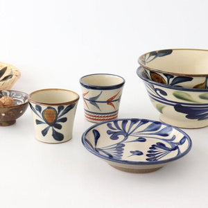 Toshin Kiln Ramen Bowl Blue Arabesque | Tsuboya Ware Yachimun