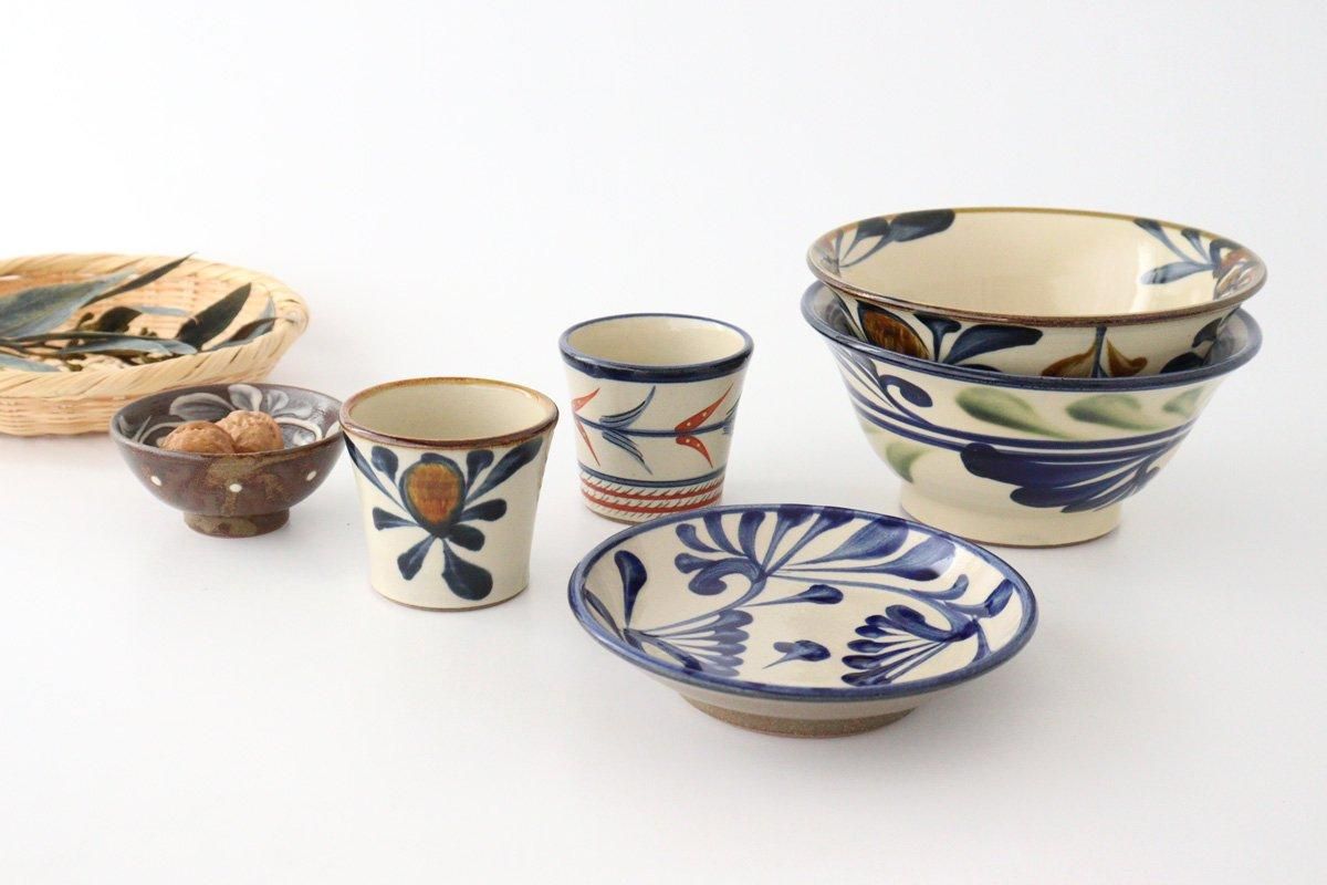 Toshin Kiln Ramen Bowl Blue Arabesque | Tsuboya Ware Yachimun