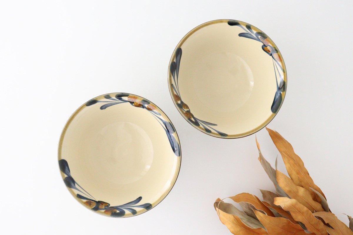 Toshin Kiln Ramen Bowl Blue Arabesque | Tsuboya Ware Yachimun