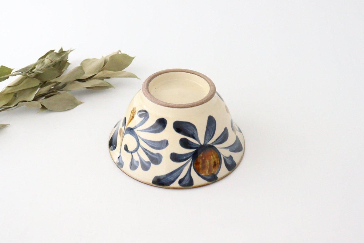 Toshin Kiln Ramen Bowl Blue Arabesque | Tsuboya Ware Yachimun