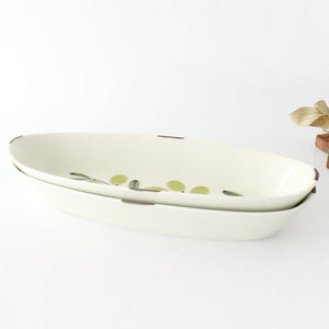 Oval Plate Olive Green | Hasami Ware