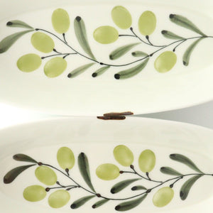 Oval Plate Olive Green | Hasami Ware