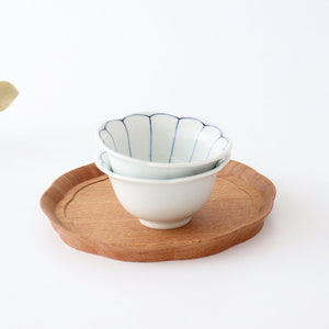 Flower-shaped Small Bowl Blue Chrysanthemum | Hasami Ware