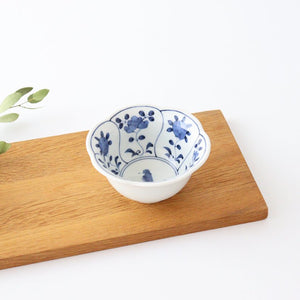 Flower-shaped Small Bowl Blue Flower | Kobachi Hasami Ware