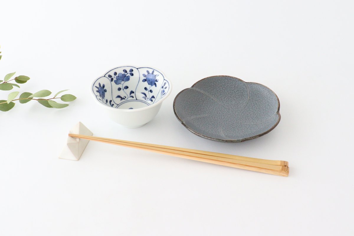 Flower-shaped Small Bowl Blue Flower | Kobachi Hasami Ware