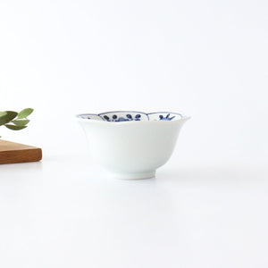 Flower-shaped Small Bowl Blue Flower | Kobachi Hasami Ware