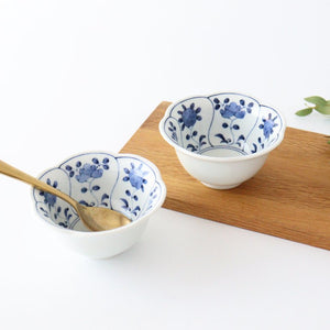 Flower-shaped Small Bowl Blue Flower | Kobachi Hasami Ware