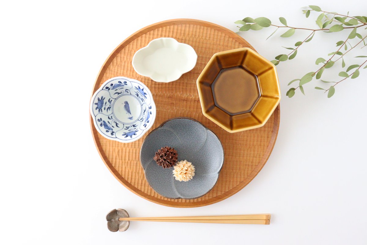 Flower-shaped Small Bowl Blue Flower | Kobachi Hasami Ware