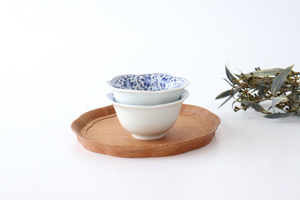 Flower-shaped Small Bowl Small Arabesque | Kobachi Hasami Ware