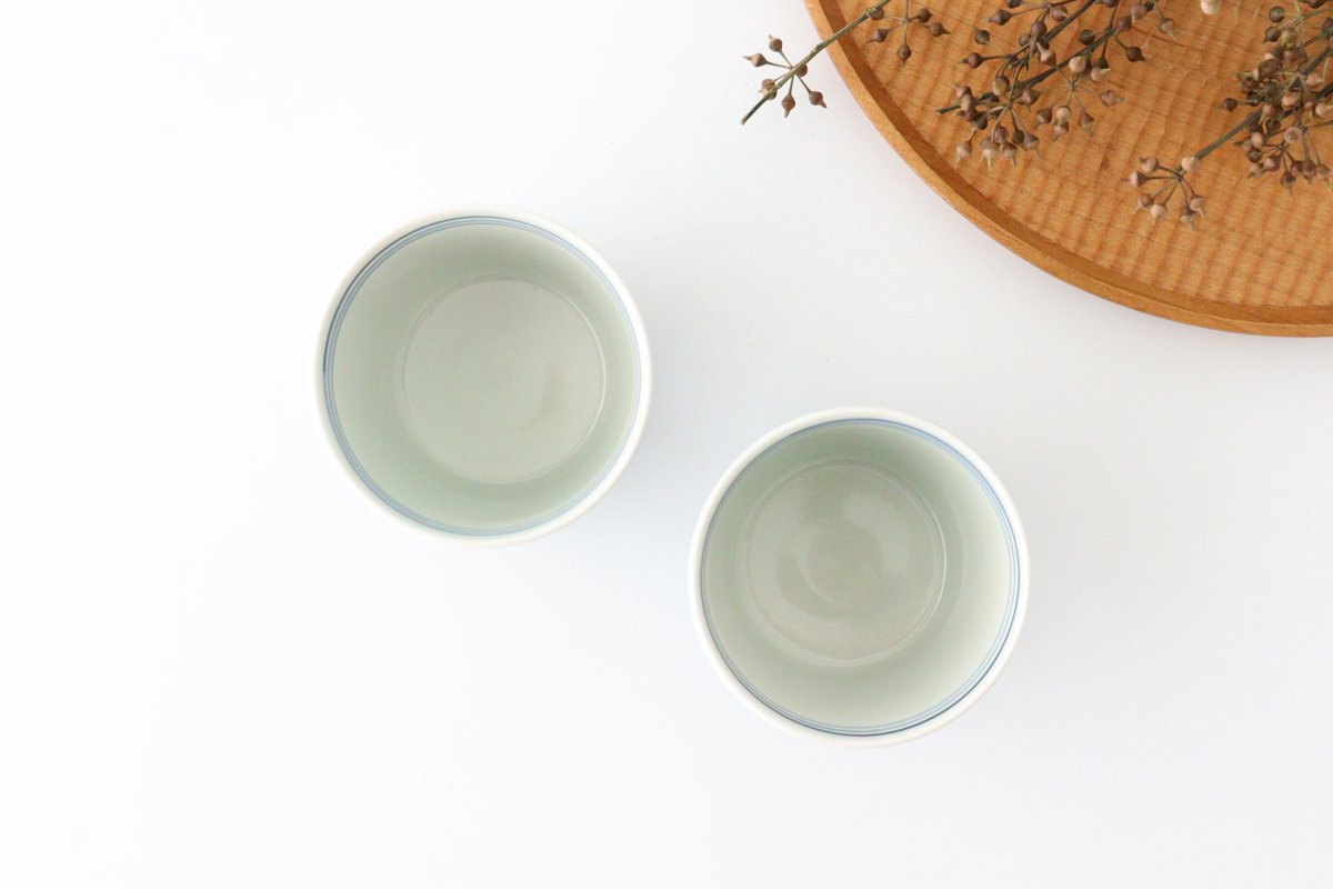 Soba Choko Checkered Pattern  | Free Cup Hasami Ware